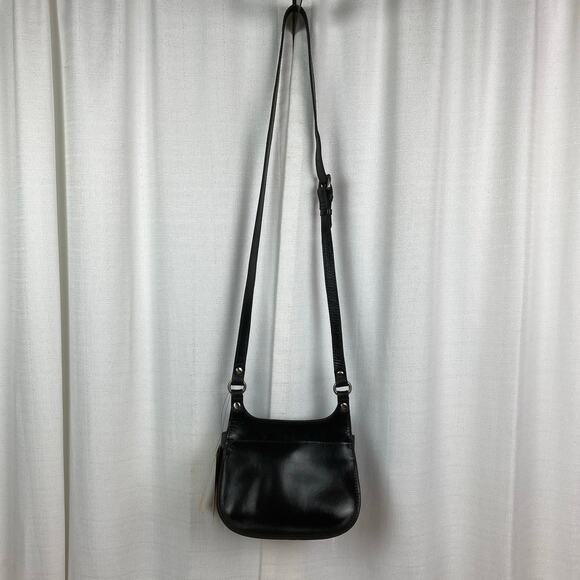 Patricia Nash Black Leather Lindy Saddle Bag NWT - Picture 4 of 16